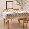 Threadmade Home Capri Lemon Double Border Tablecloth, Multicolor - 60"W x 102"L